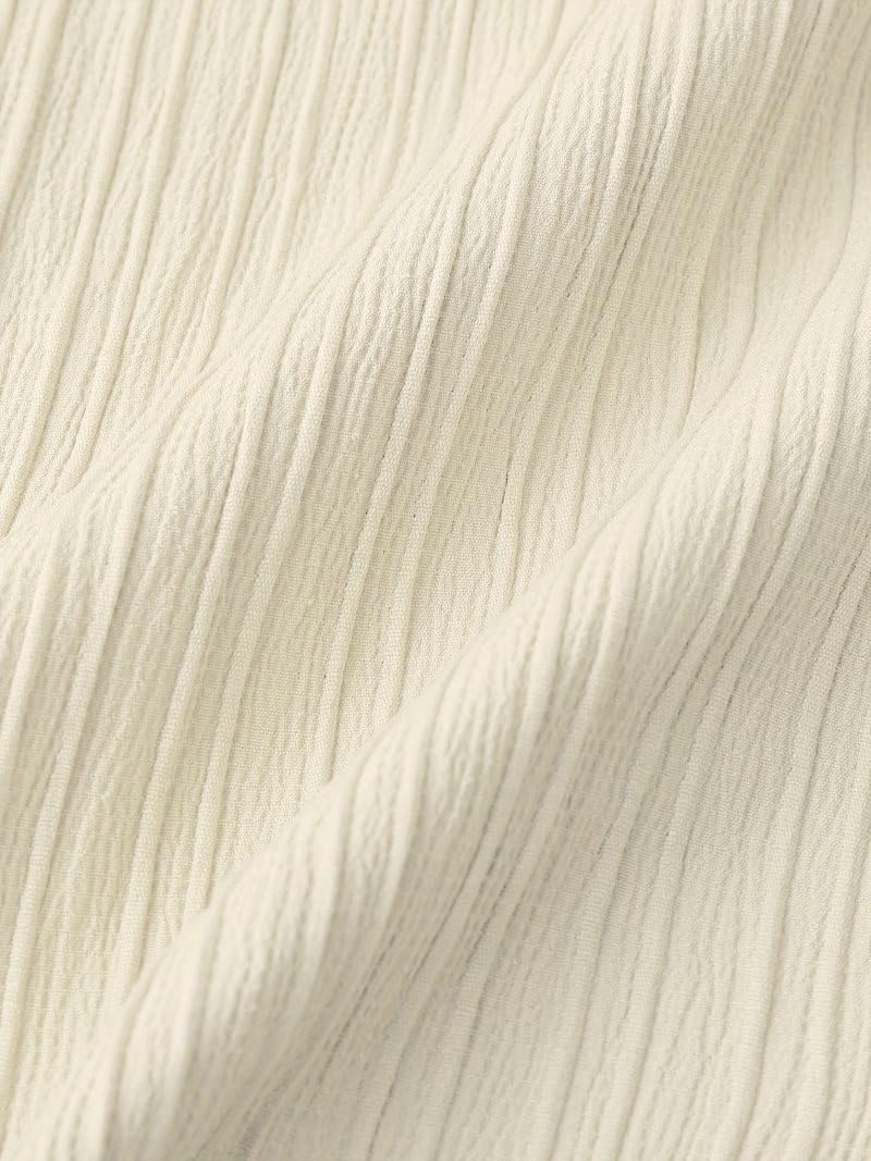 TAGDO Men's Solid Shirt with Chest Pocket Short Sleeve Shirt for Summer Outdoor Activities (5182)