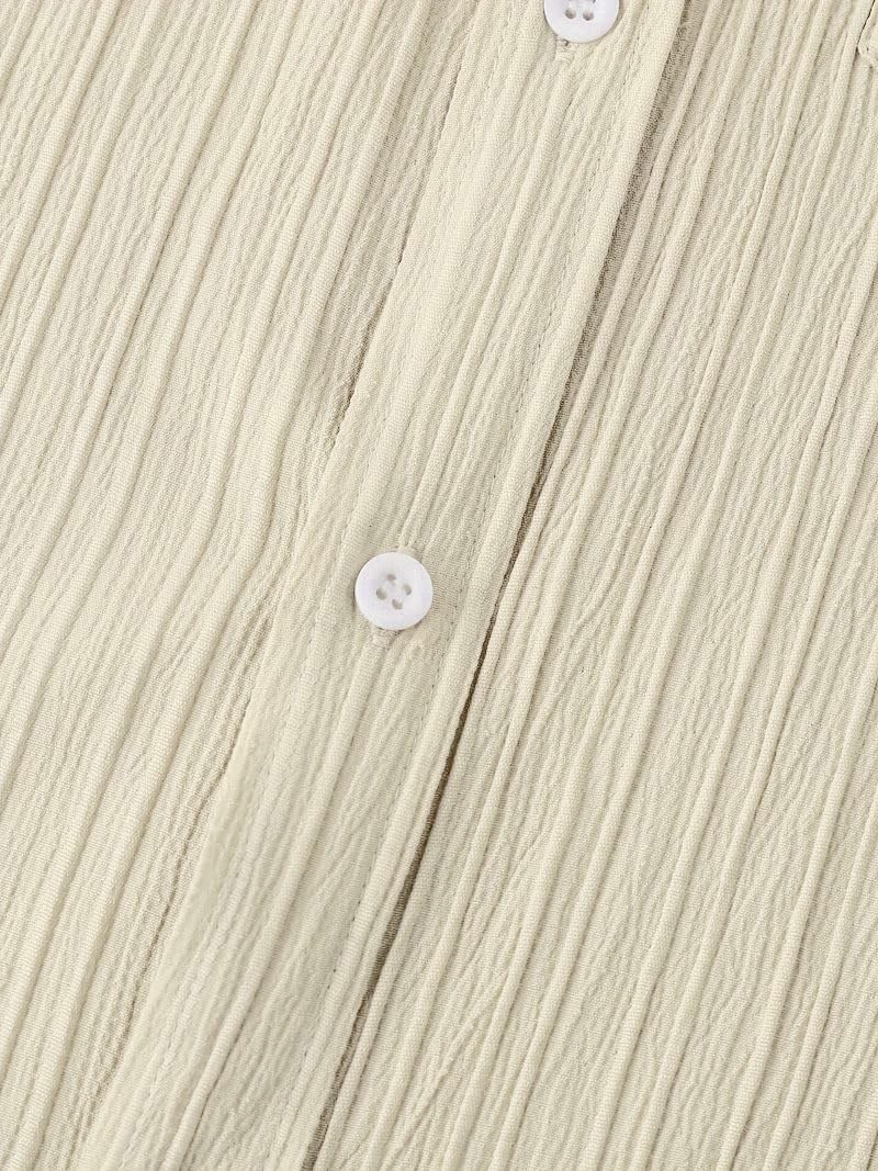 TAGDO Men's Solid Shirt with Chest Pocket Short Sleeve Shirt for Summer Outdoor Activities (5182)